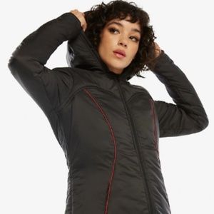 NWT Her Universe Black Widow Puffer Jacket Coat L